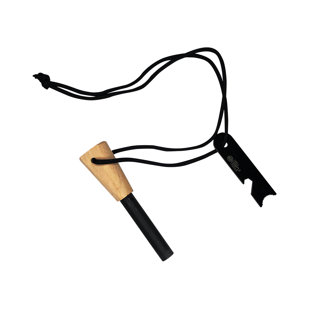 Ferro Rod Firestarter and Striker (w Lanyard) - Ahead Outdoor