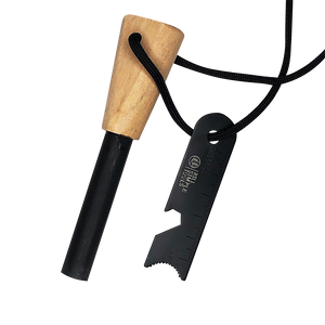 Ferro Rod Firestarter and Striker (w Lanyard) - Ahead Outdoor
