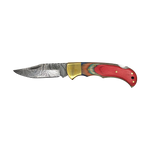Colorado Red Damascus Folder Skinner - Ahead Outdoor
